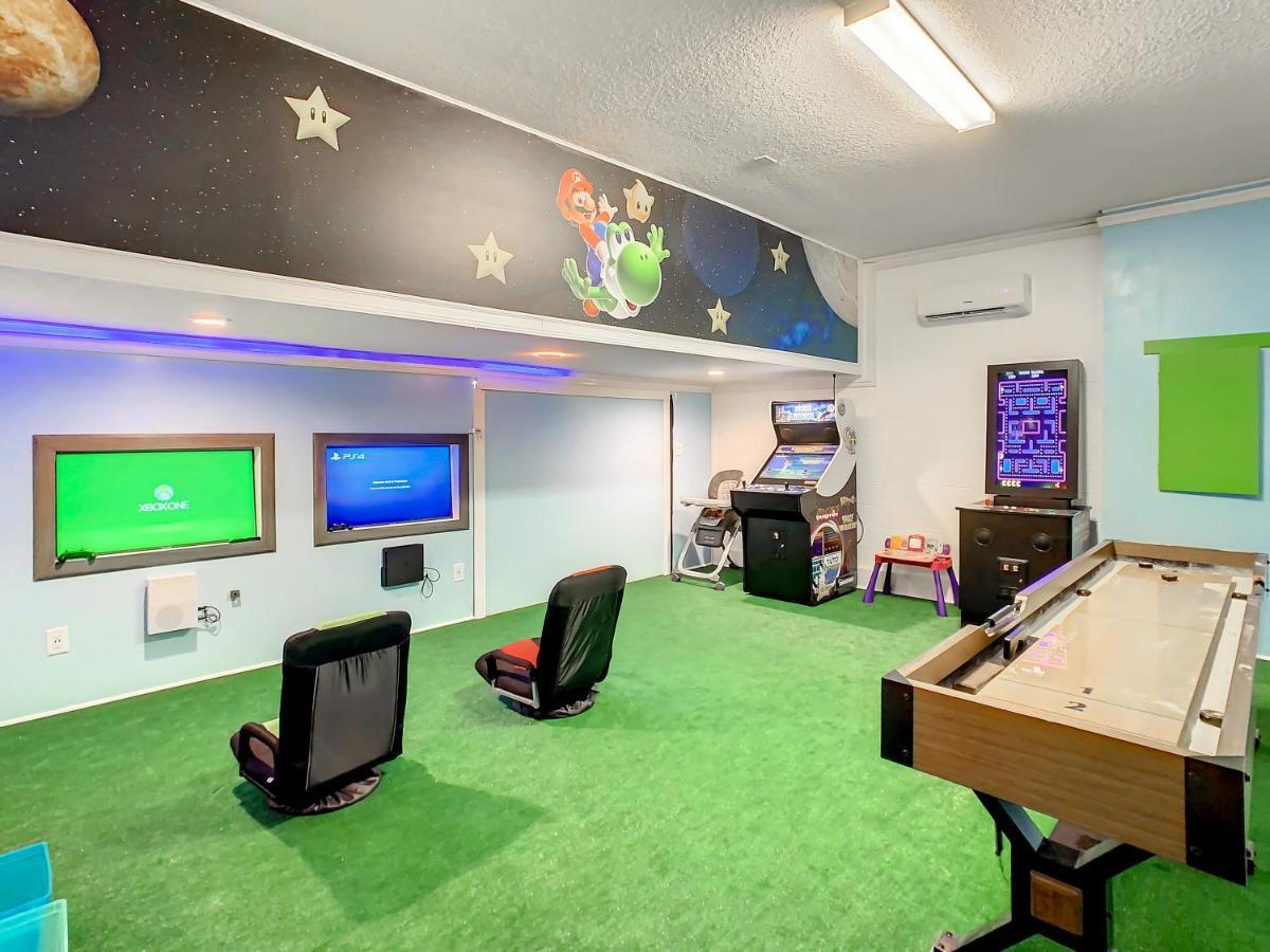 7 Bdr Family Themed Home With Mario Games Room And Free Pool Heat Orlando Exterior photo
