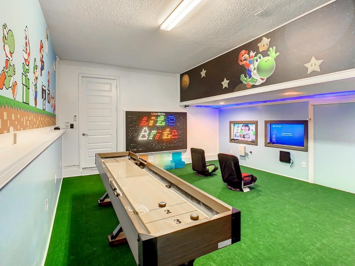 7 Bdr Family Themed Home With Mario Games Room And Free Pool Heat Orlando Exterior photo